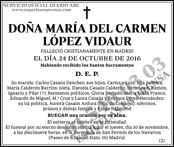 María del Carmen López Vidaur